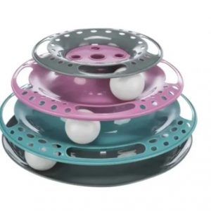 Juguete Trixie Para Gatos Torre 3 Pisos Con Pelotas 25 Cm 13