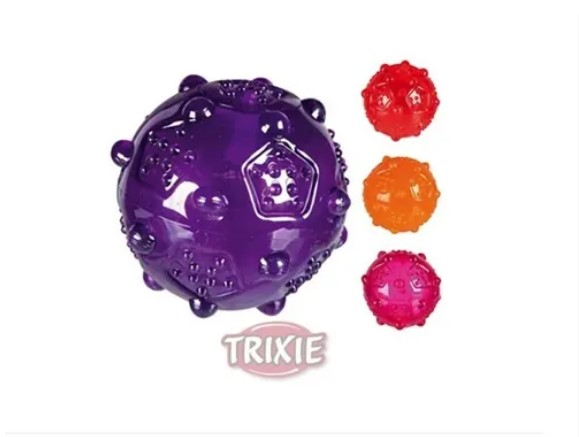 Pelota Perro Caucho Termoplástico 8 Cm Sonido Juguete Trixie