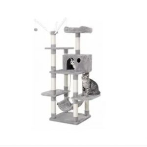 Gimnasio Rascador Gato Trono Con Pilar Anti Desgarre Alessia