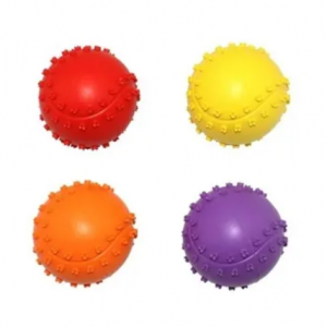 Juguete Pelota Para Perro Beisbol Sonido Caucho Natural 6 Cm