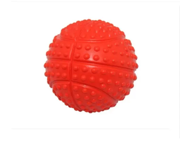 Juguete Pelota Basket Para Perro Sonido Caucho Natural 5,5cm