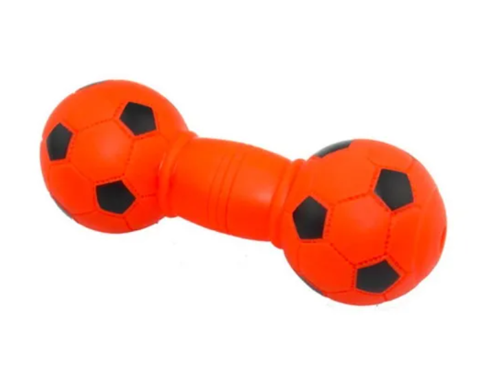 Juguete Pesa De Futbol Para Perro Con Sonido 15 Cm Vinilo - Imagen 3