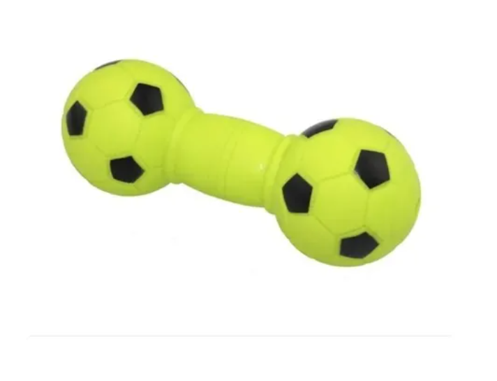 Juguete Pesa De Futbol Para Perro Con Sonido 15 Cm Vinilo