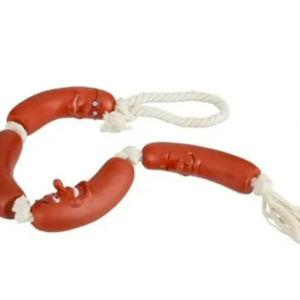 Juguete Para Perro Soga Mordillo 3 Chorizo Salchicha 60 Cm
