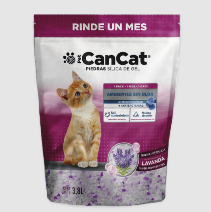 Piedras Silica Sanitarias Can Cat Gato Lavanda