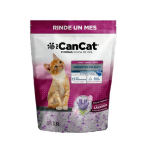 Piedras Silica Gel Para Gato Fragancia Lavanda X4 3,8lts