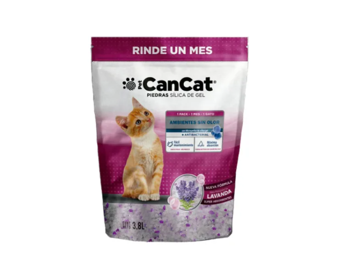 Piedras Silica Gel Para Gato Fragancia Lavanda X8 2lts