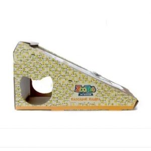 Rascador Para Gato Rampa Carton Corrugado Con Hierba Gatera n°6