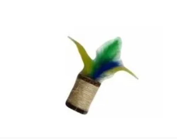 Juguete Pelota De Sisal Pluma Para Gato Sisalito N°3 Zootec