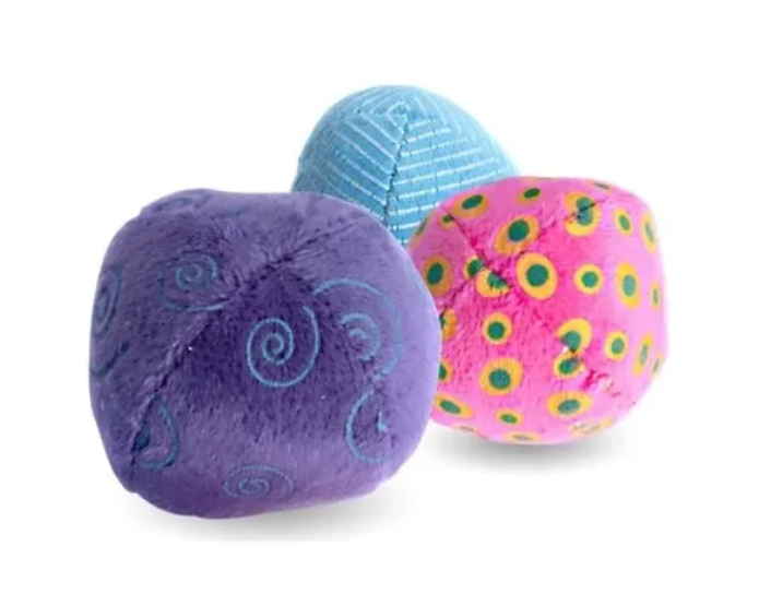 Juguete Para Gato Set 3 Pelotitas Anti-stress Con Hierba Cat