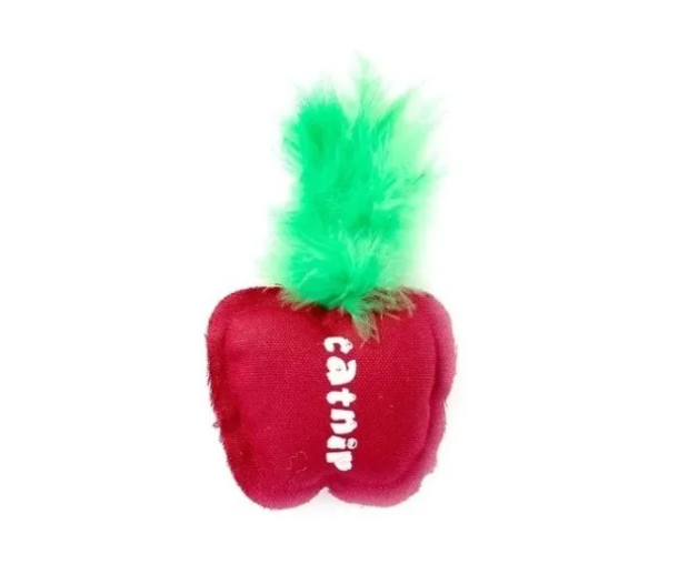Juguete Para Gato Manzana Estimulante Con Hierba Gatera