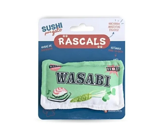 Juguete Para Gato Wasabi Estimulante Antiestrés Con Chifle