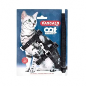 Arnés Ajustable Para Gato Talle Único 1cm X 30x40 Con Correa