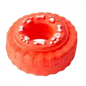 Juguete Para Perros Rascals Rueda De Vinilo Con Chifle