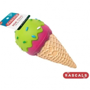 Juguete Perros Rascals Helado Cucurucho De Vinilo Con Chifle