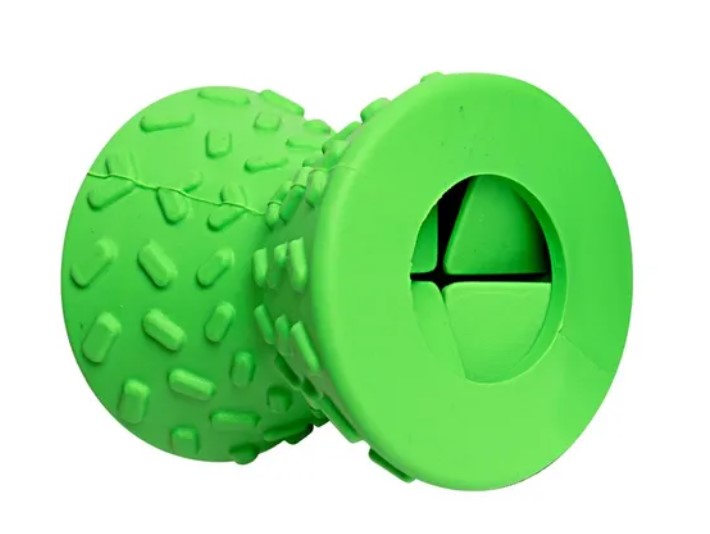 Juguete Para Perro Diábolo Dispensador Snack Rellenable 8 Cm - Imagen 2