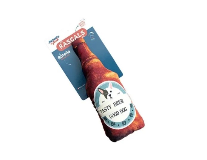 Juguete Para Perro Cachorro Botella De Plush Con Sonido