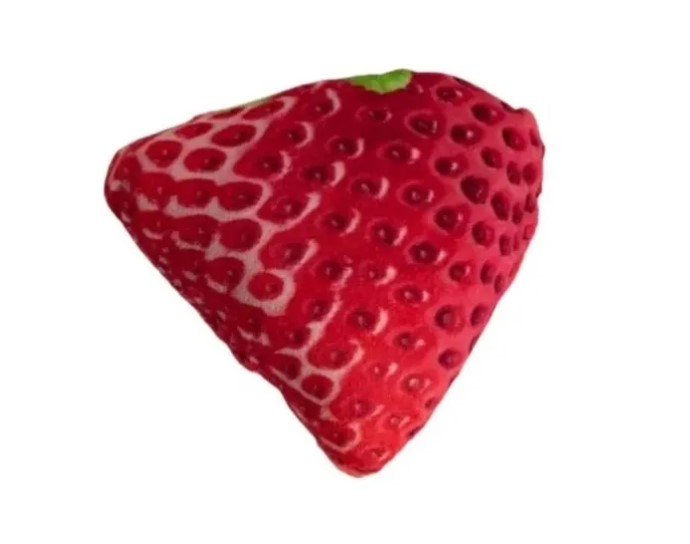 Juguete Para Perro Cachorro De Plush Frutilla Con Sonido Pet