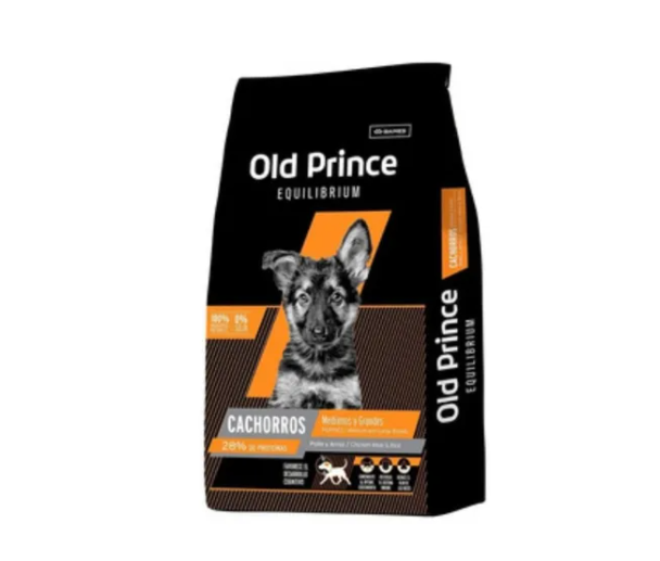 Alimento Old Prince Equilibrium Perro Cachorro Mordida Mediana Grande