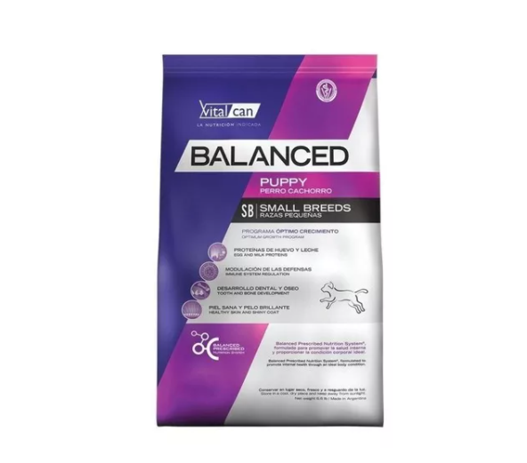 Alimento Vitalcan Balanced Para Perro Cachorro Raza Pequeña