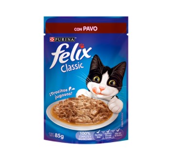 Purina Felix Pavo En Salsa Blando Pouch Para Gato Adulto