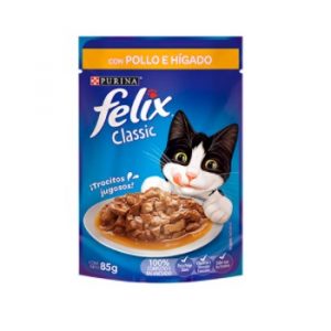 Purina Felix Pollo E Higado En Salsa Blando Pouch Para Gato Adulto