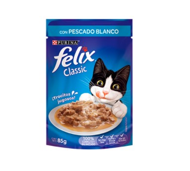 Purina Felix Pescado Blanco En Salsa Blando Pouch Para Gato Adulto