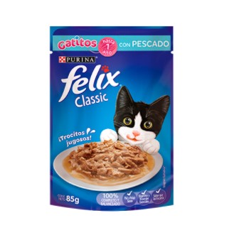 Purina Felix Pescado En Salsa Blando Pouch Para Gatito
