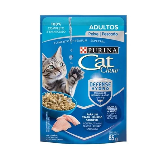 Pouch Cat Chow Gato Adulto Pescado