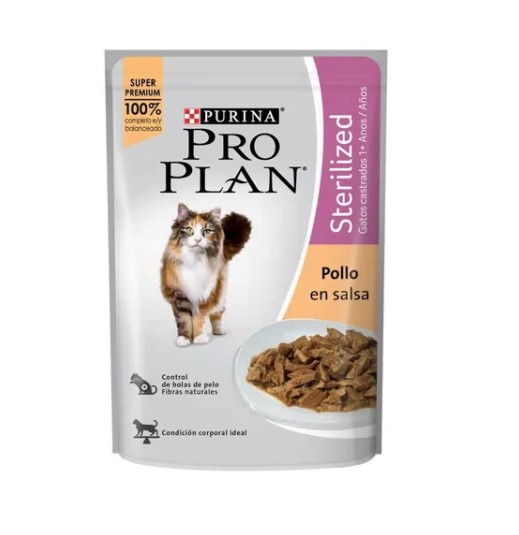 Purina Pro Plan Gato Adulto Esterilizado/Castrado Pouch Pollo En Salsa