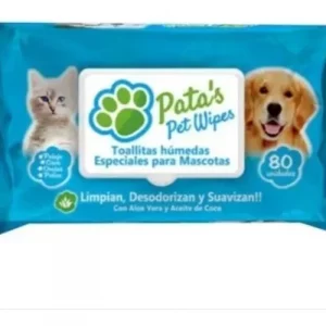 Toallitas Húmedas Para Cachorro Pata's Pet Wipes Perro Gato