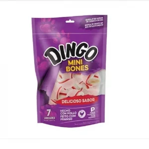 Hueso De Cuero Mini Dingo Golosina X 7unid Con Carne De Pollo