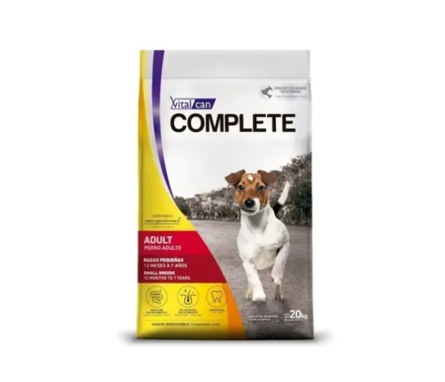 Alimento Vitalcan Complete Adulto Raza Pequeña