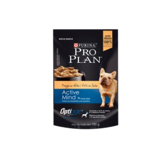 Purina Pro Plan Perro Adulto Pouch Active Mind +7 De Pollo