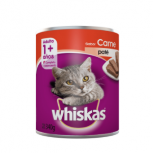 Alimento Humedo Whiskas en Lata Carne 340gr