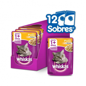 Pouch Whiskas Para Gato Sabor Pollo 85gr