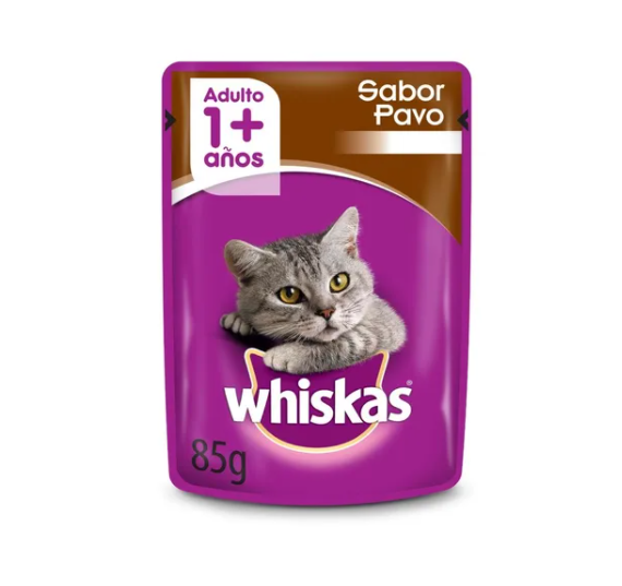 Pouch Whiskas Para Gato Sabor Pavo 85gr - Imagen 2