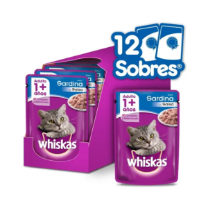 Pouch Whiskas Para Gato Sabor Sardina 85gr