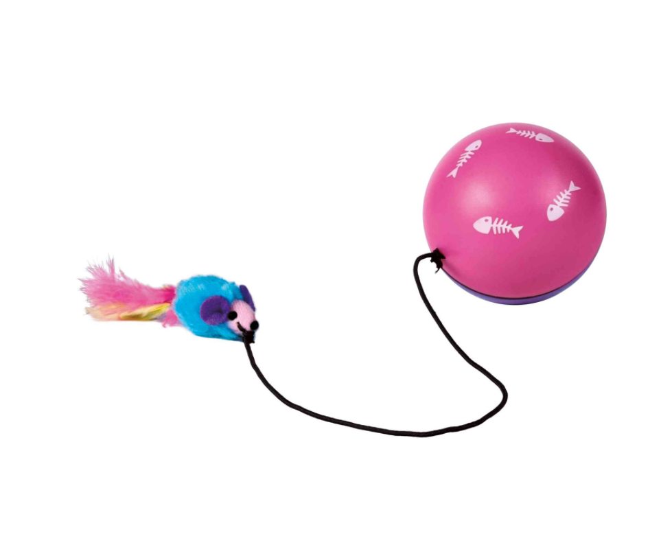 Juguete Para Gato Pelota Con Motor Y Ratón Turbinio Trixie