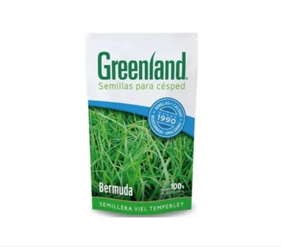 Semilla Hierba Para Cesped Greenland Bermuda 100gr