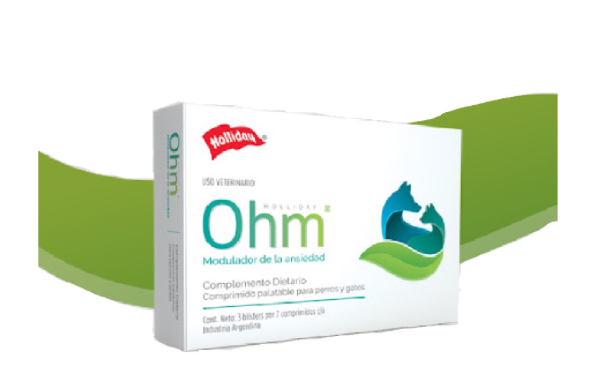Ohm Comprimidos Para Perro y Gato Regulador De Ansiedad