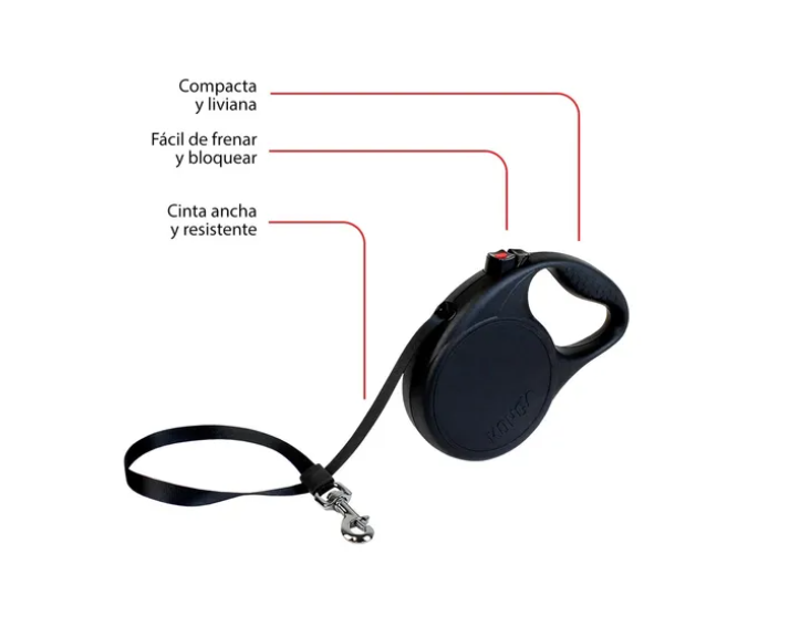 Correa Para Perro Extensible Kong Trail Small Medium Y Large - Imagen 5