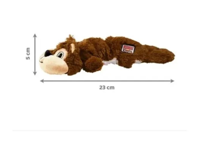 Peluche Kong Scrunch Knots Squirrel Small/med 23 Cm - Imagen 3