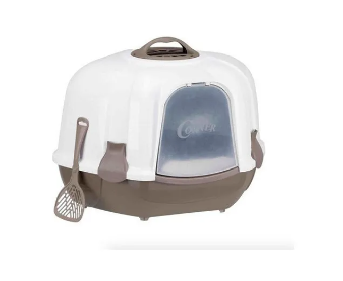 Litera Esquinera Para Gatos Baño Cerrado Filtro Puerta Pala