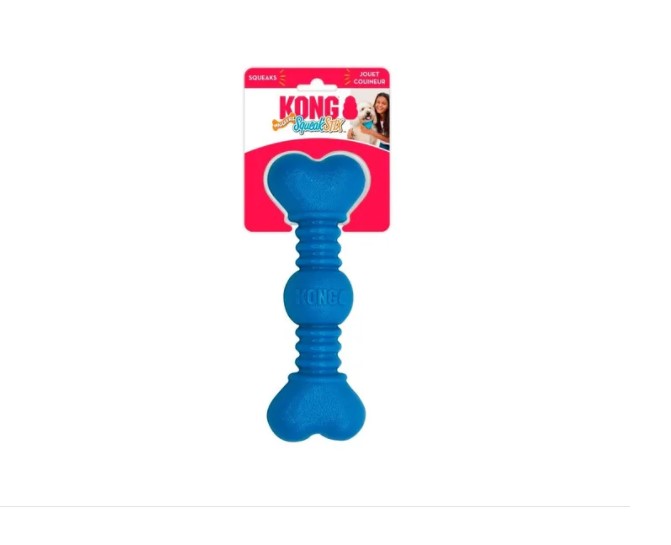 Hueso Juguete Para Perros Kong Squeakstix Wigglerz Medium - Imagen 2