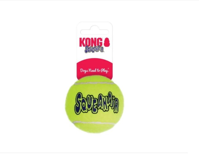Juguete Kong Duramax Ball Pelota Medium Para Perros Con Chifle - Imagen 4