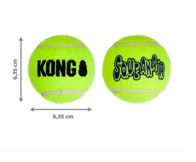 Juguete Kong Duramax Ball Pelota Medium Para Perros Con Chifle - Imagen 2