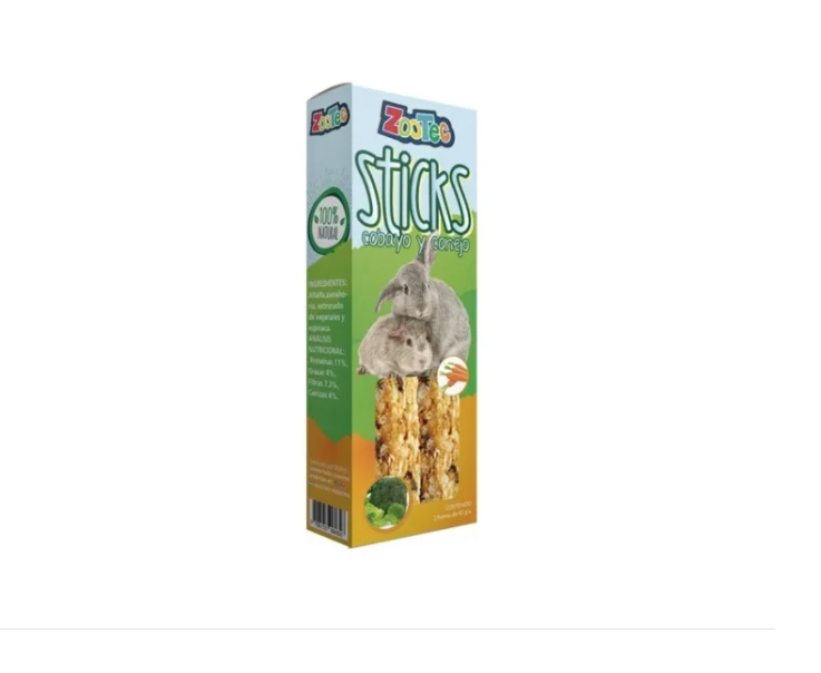 Stick Alimento Golosina Premio Cobayo y Conejo Natural Zootec