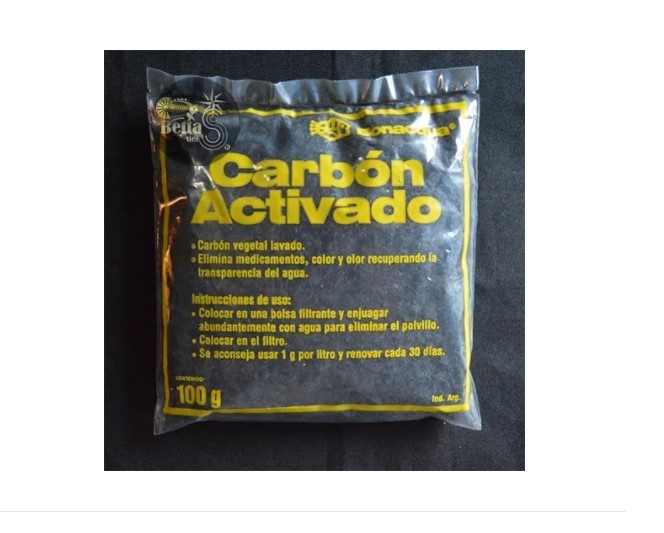 Carbón Activado 100gr Clarifica Agua Acuario Pecera - Imagen 2