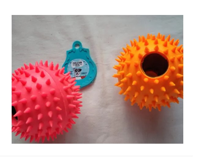 Juguete Pelota Grande Limpia Dientes Caucho Para Perros